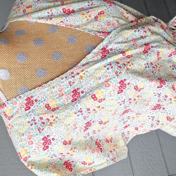 Woolrich Citrus Multi Floral Wrap Dress Size XL Casual Stretchy Girly Feminine - Picture 2 of 12